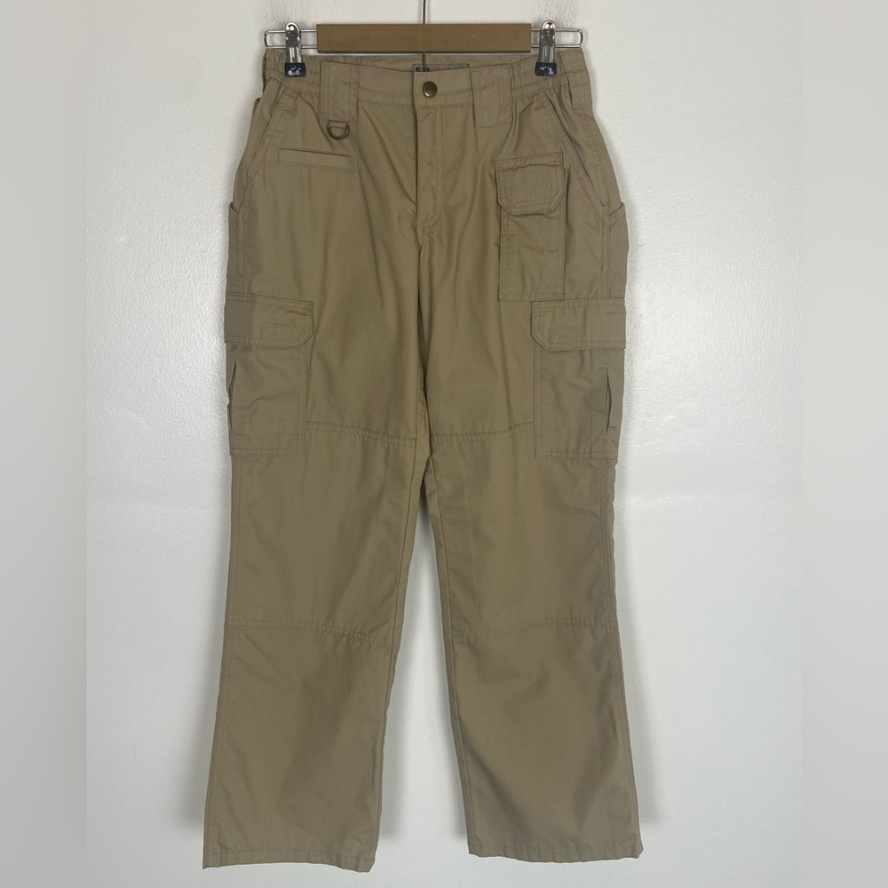 5.11 Tactical Women's Cargo Pants Size 4 Tan Law Enforcement Workwear Straight